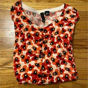 H&M Women’s Floral Button up Cardigan Size 4